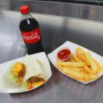 Large Beef Taco + Pop OR French Fries