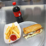 1/2 Hot Sub + Pop OR French Fries